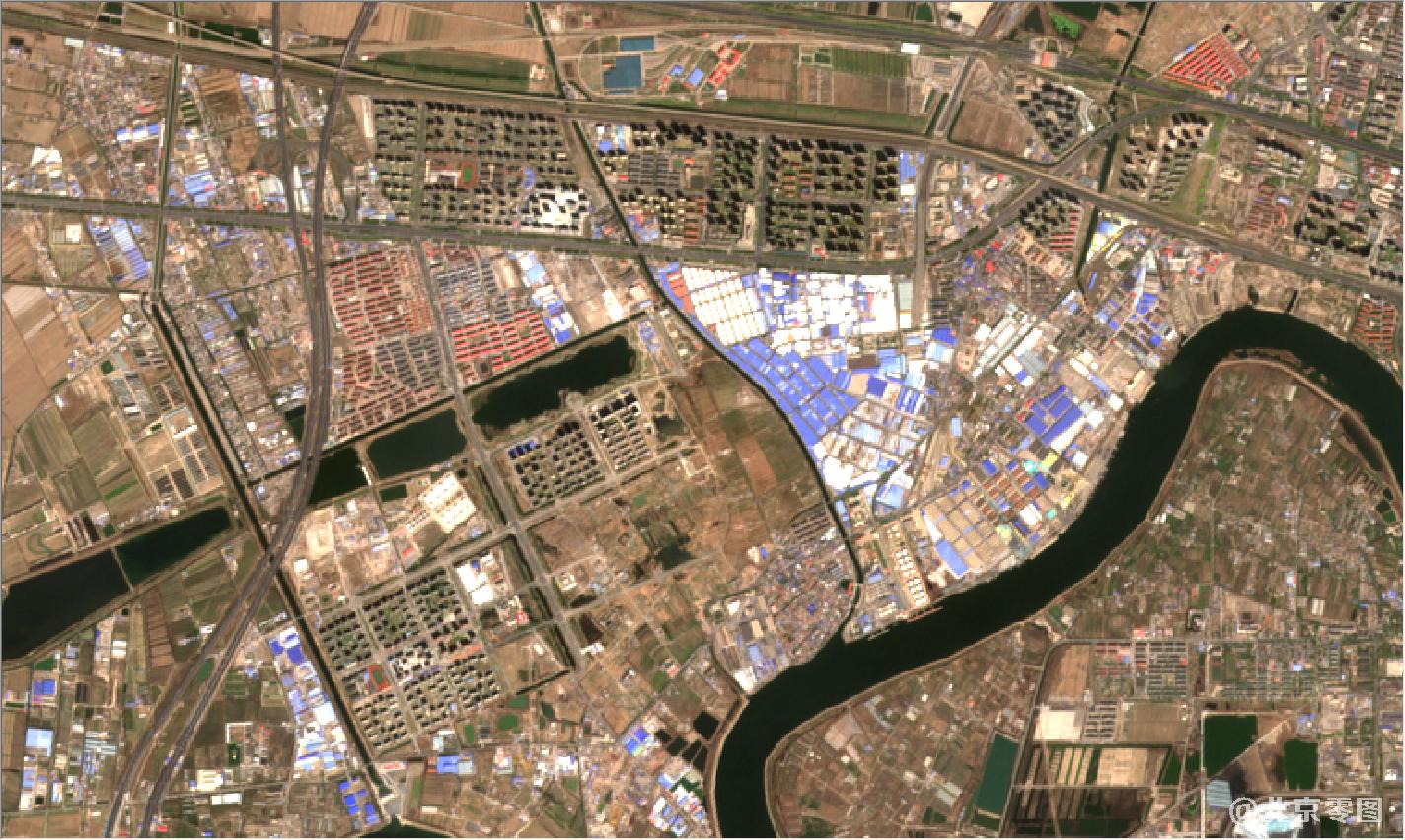 天津市2021年4月份卫星地图