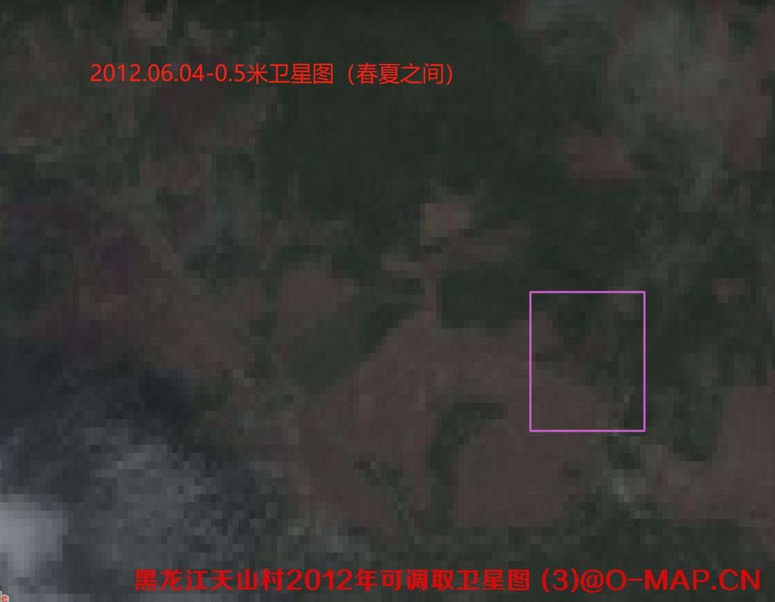 黑龙江逊克县天山村2012年土地纠纷卫星图