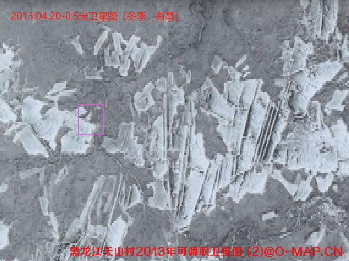 黑龙江逊克县天山村2012年土地纠纷卫星图