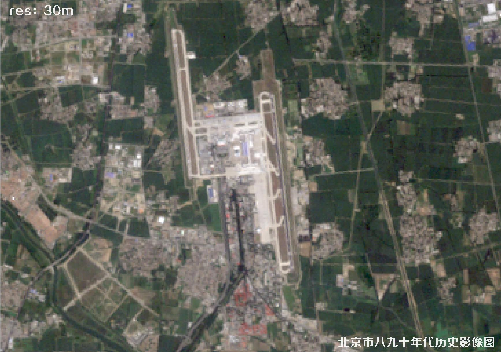 北京市九十年代30米分辨率TM影像图