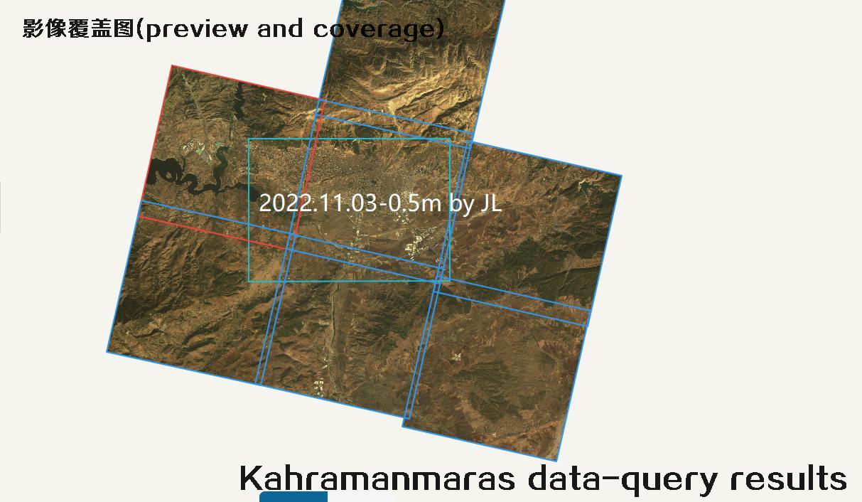 Kahramanmaras satellite data query results