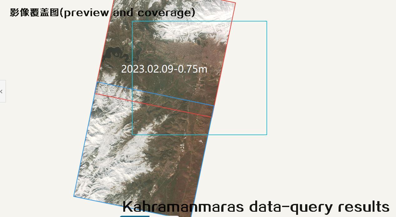Kahramanmaras satellite data query results