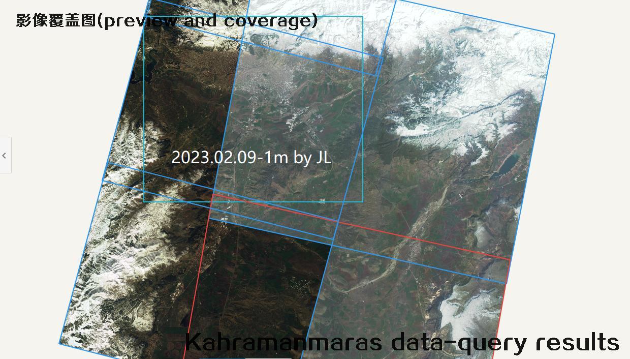 Kahramanmaras satellite data query results