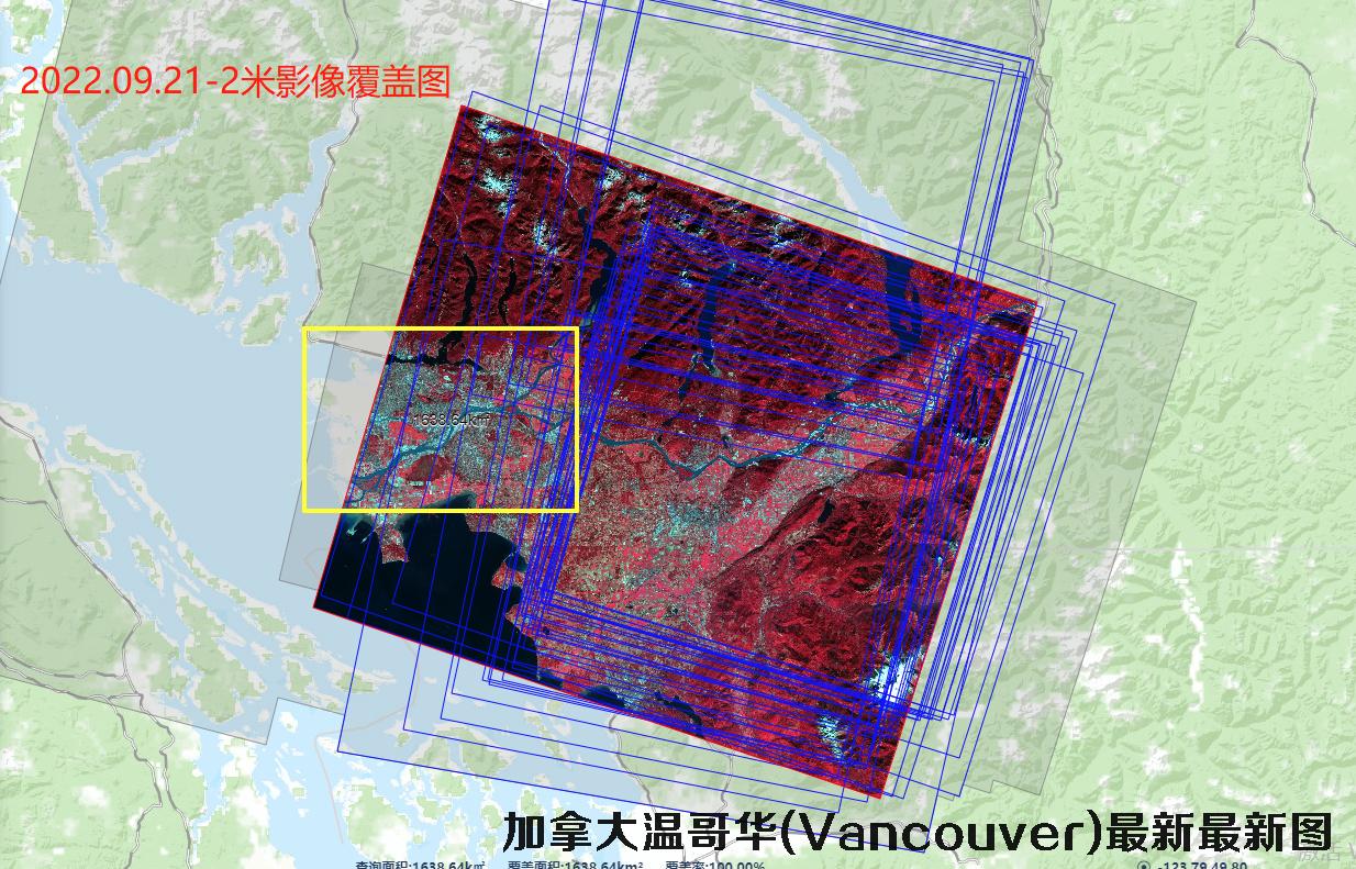 加拿大温哥华2022年最新卫星影像数据