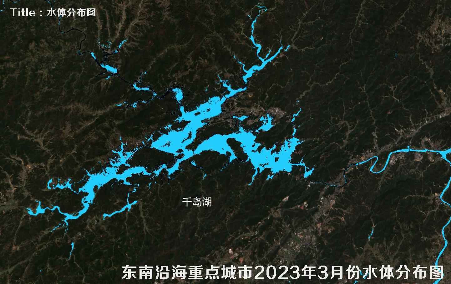东南沿海各大城市2023年3月份水域水体分布图