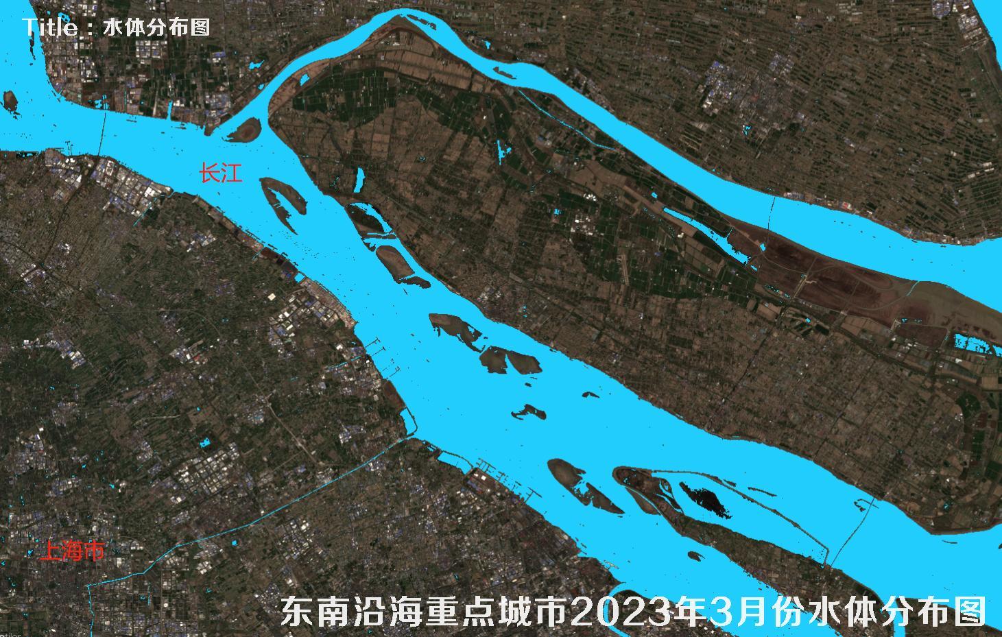 东南沿海各大城市2023年3月份水域水体分布图