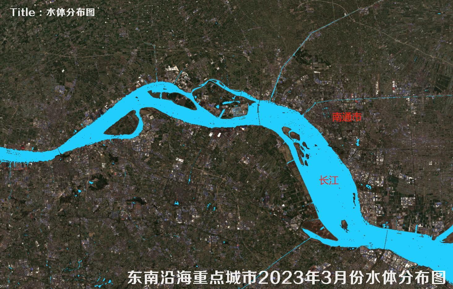 东南沿海各大城市2023年3月份水域水体分布图