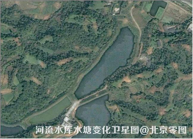 点击查看大图 河流水库水塘变化卫星图