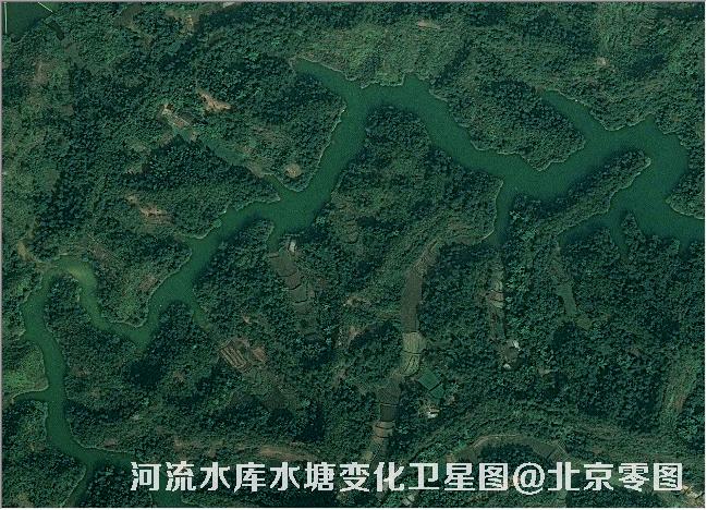 点击查看大图 河流水库水塘变化卫星图
