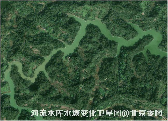 点击查看大图 河流水库水塘变化卫星图
