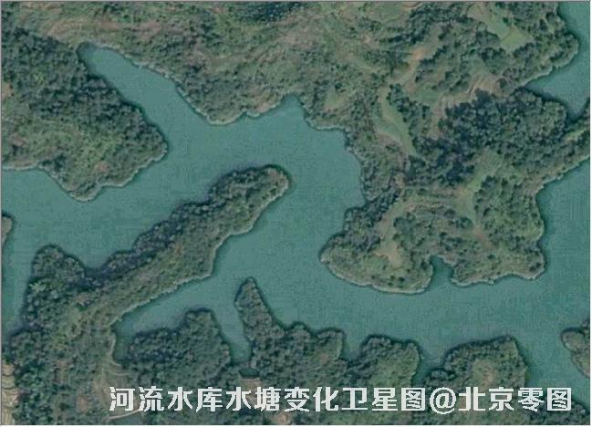点击查看大图 河流水库水塘变化卫星图