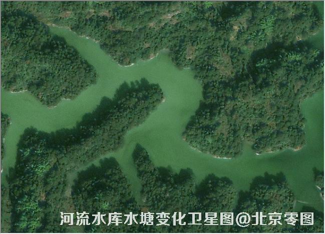 点击查看大图 河流水库水塘变化卫星图