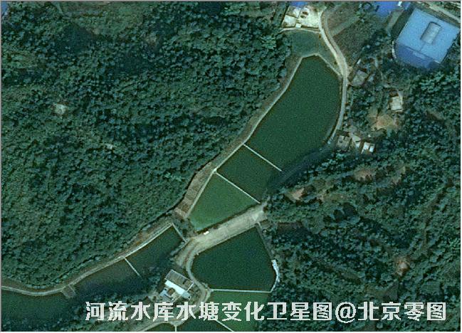 点击查看大图 河流水库水塘变化卫星图