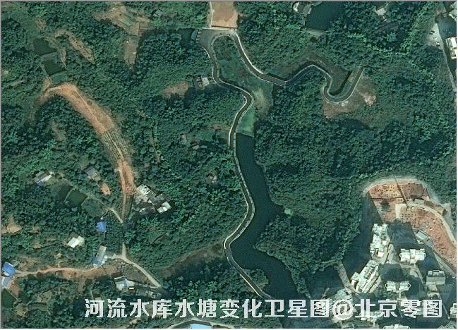 点击查看大图 河流水库水塘变化卫星图