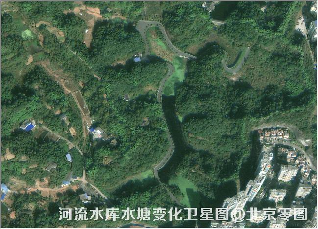 点击查看大图 河流水库水塘变化卫星图