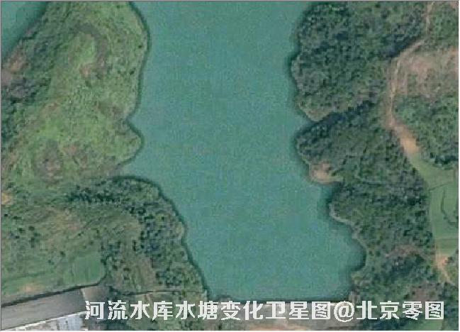 点击查看大图 河流水库水塘变化卫星图