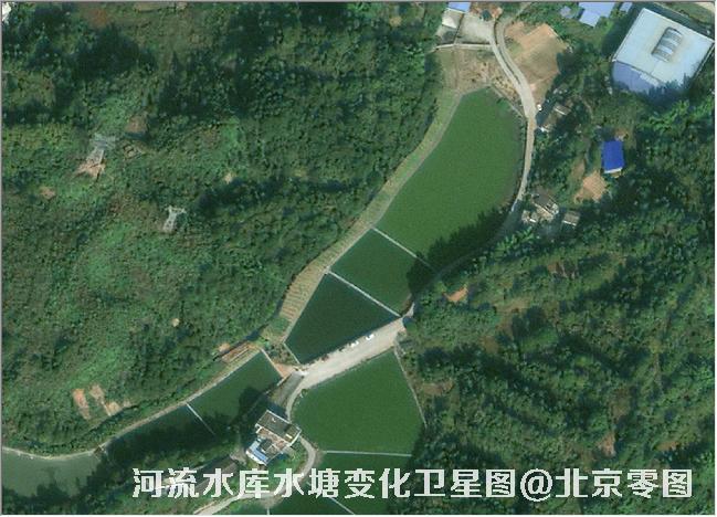 点击查看大图 河流水库水塘变化卫星图