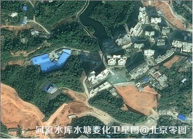 点击查看大图 河流水库水塘变化卫星图
