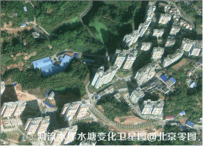 点击查看大图 河流水库水塘变化卫星图