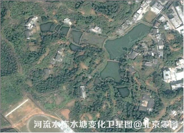 点击查看大图 河流水库水塘变化卫星图