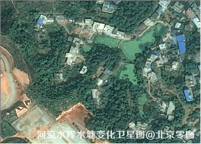 点击查看大图 河流水库水塘变化卫星图