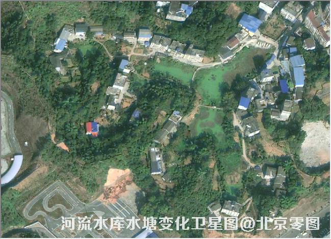 点击查看大图 河流水库水塘变化卫星图