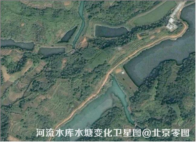 点击查看大图 河流水库水塘变化卫星图