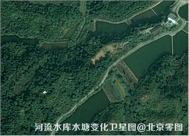 点击查看大图 河流水库水塘变化卫星图