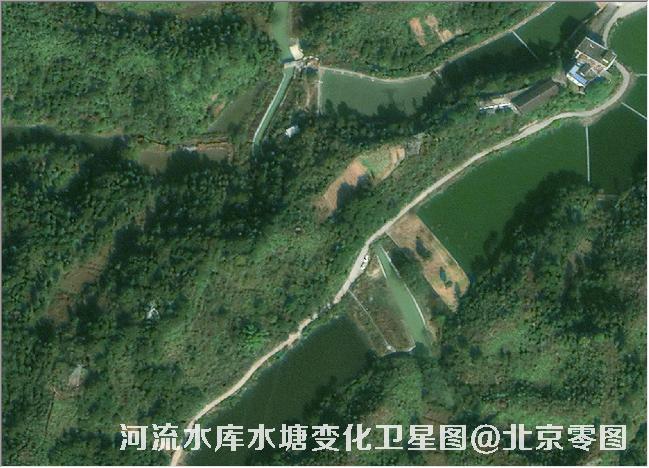 点击查看大图 河流水库水塘变化卫星图