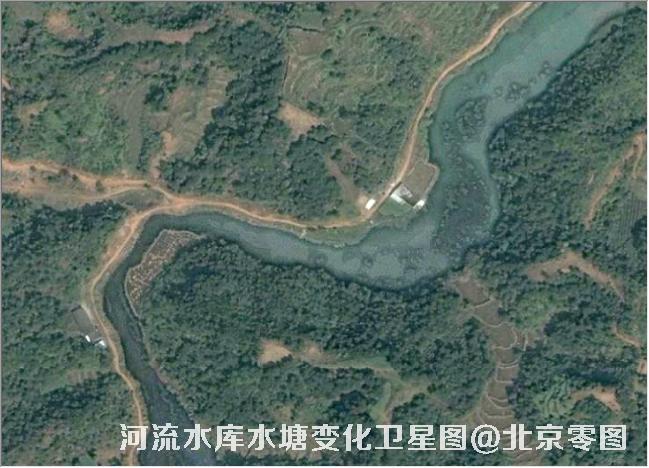 点击查看大图 河流水库水塘变化卫星图