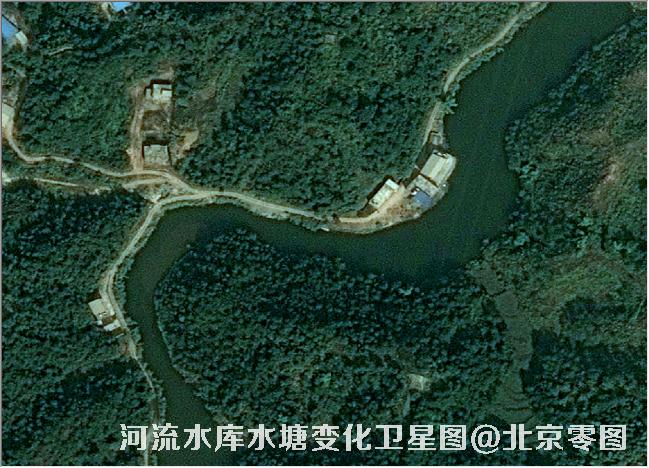 点击查看大图 河流水库水塘变化卫星图