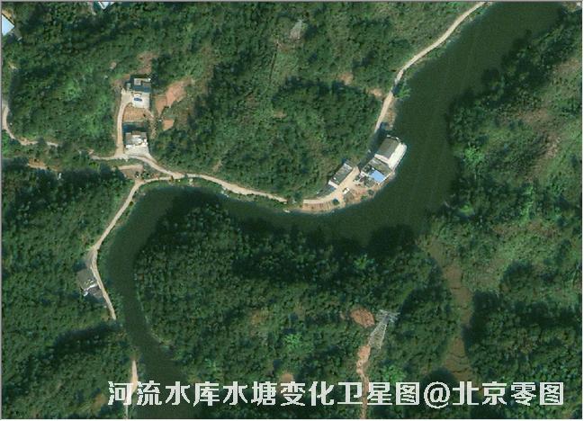 点击查看大图 河流水库水塘变化卫星图