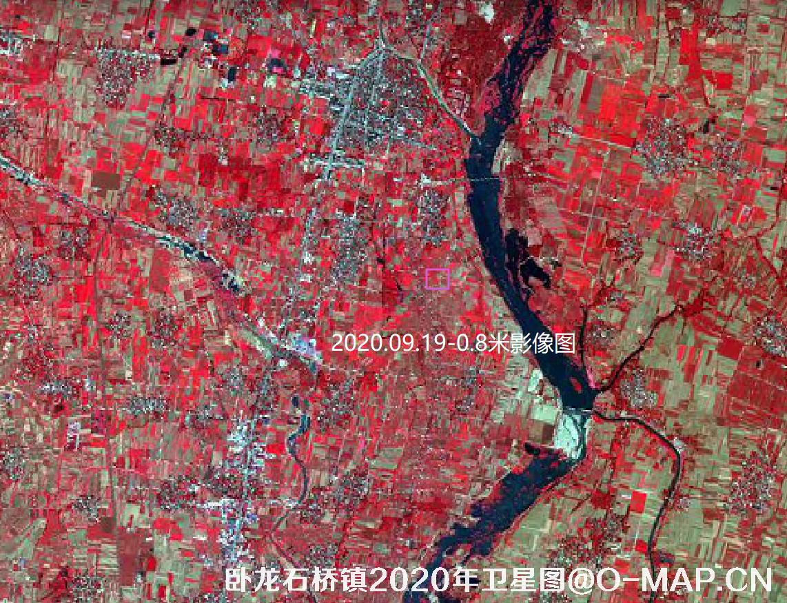 河南省南阳市石桥镇2020年历史卫星图