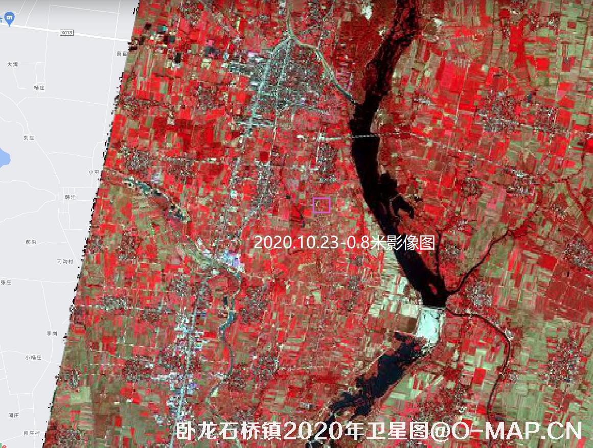 河南省南阳市石桥镇2020年历史卫星图