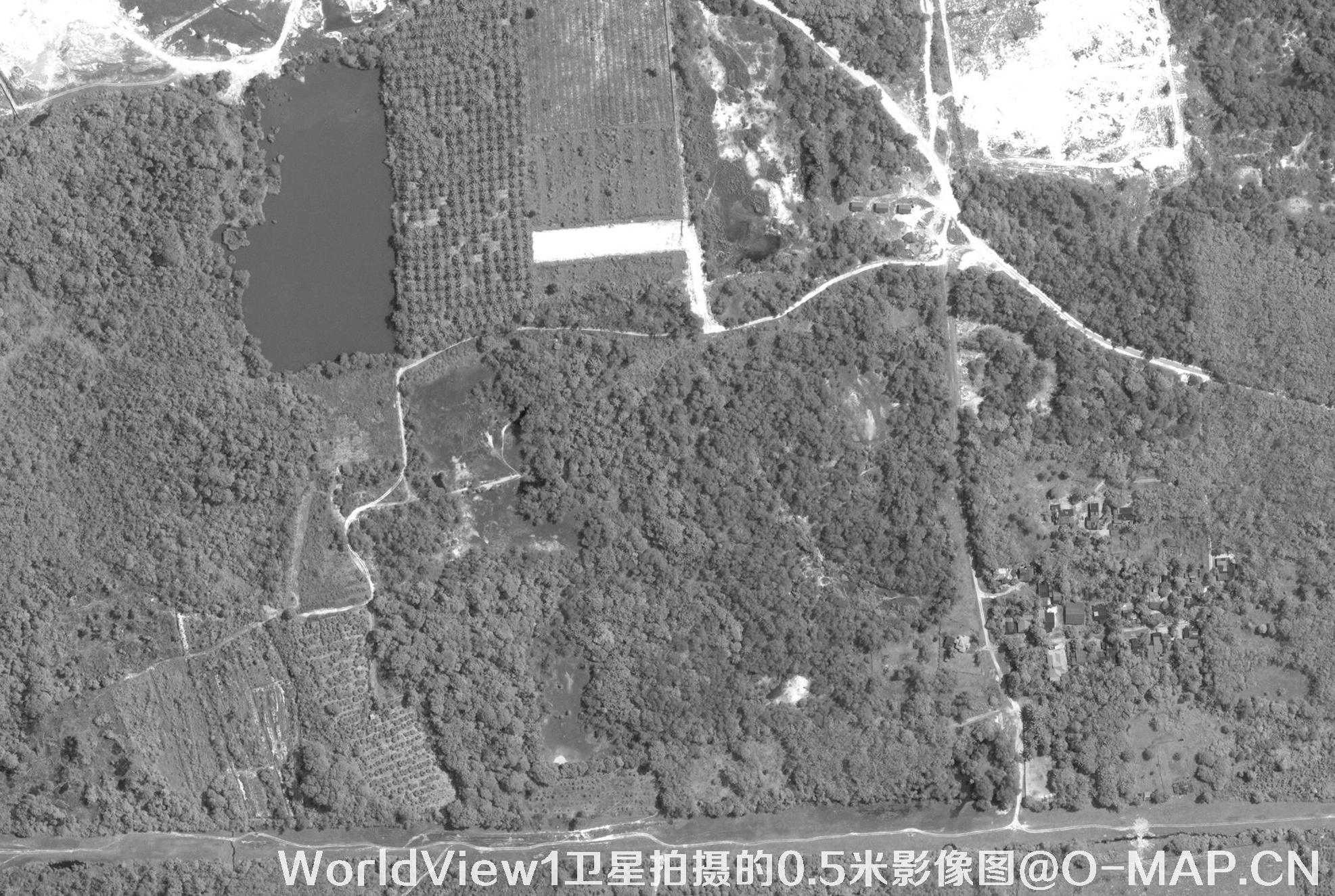 WorldView1卫星拍摄的0.5米影像图