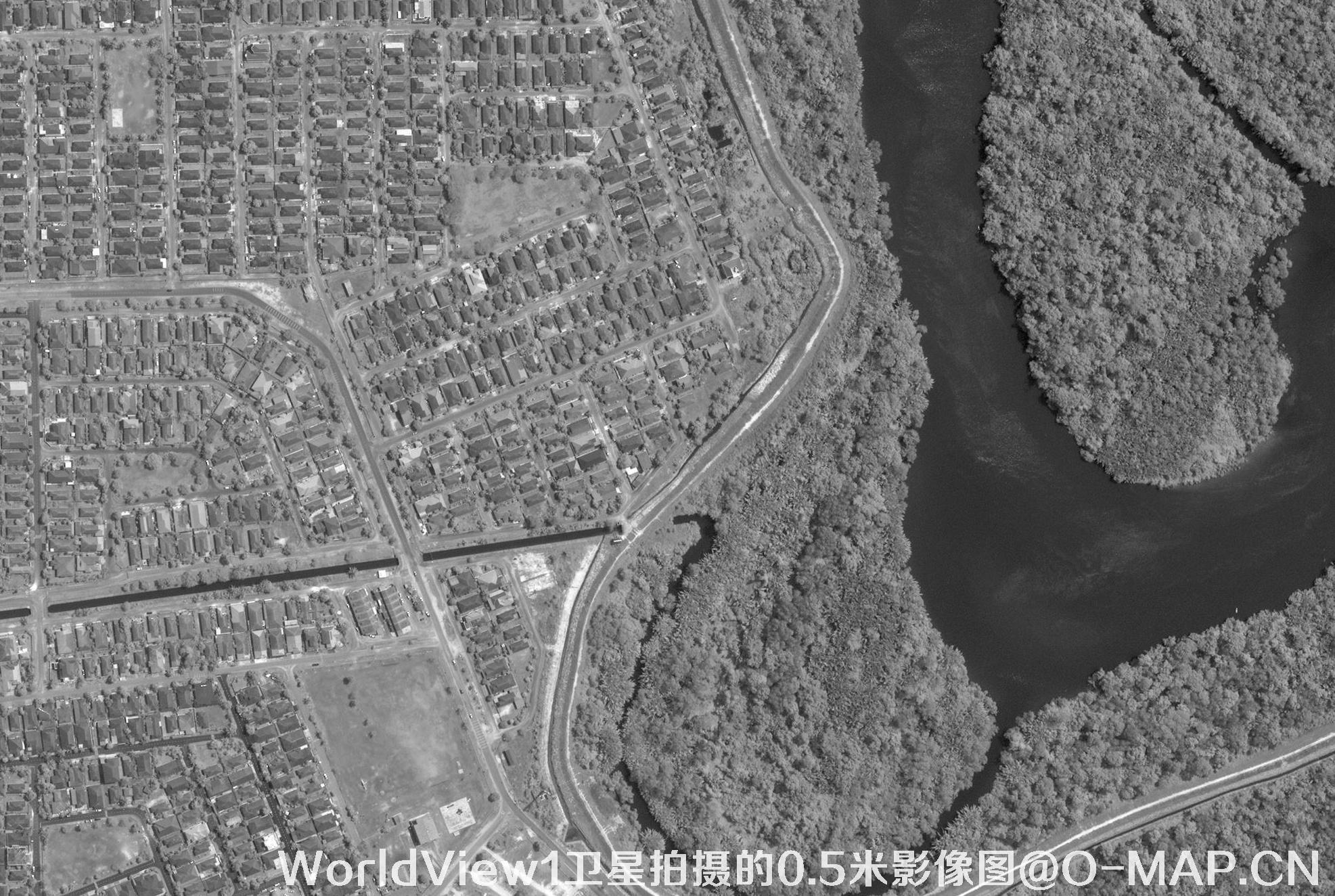 WorldView1卫星拍摄的0.5米影像图