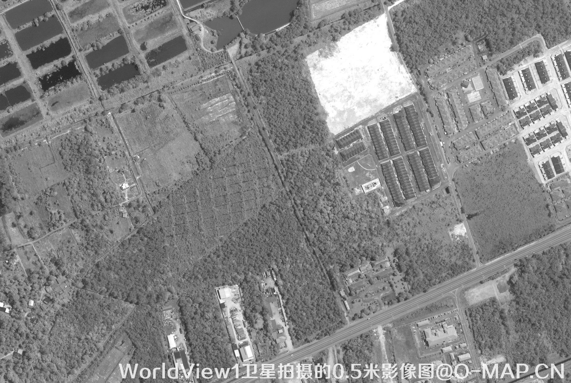 WorldView1卫星拍摄的0.5米影像图