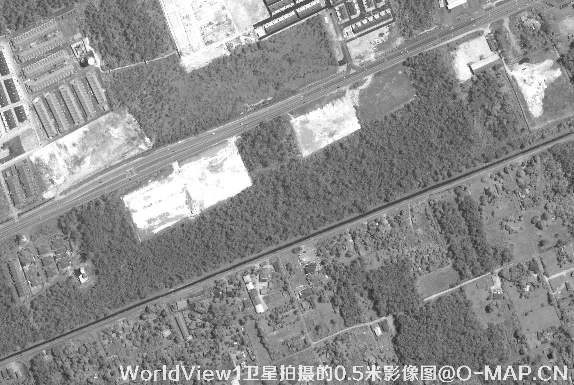 WorldView1卫星拍摄的0.5米影像图