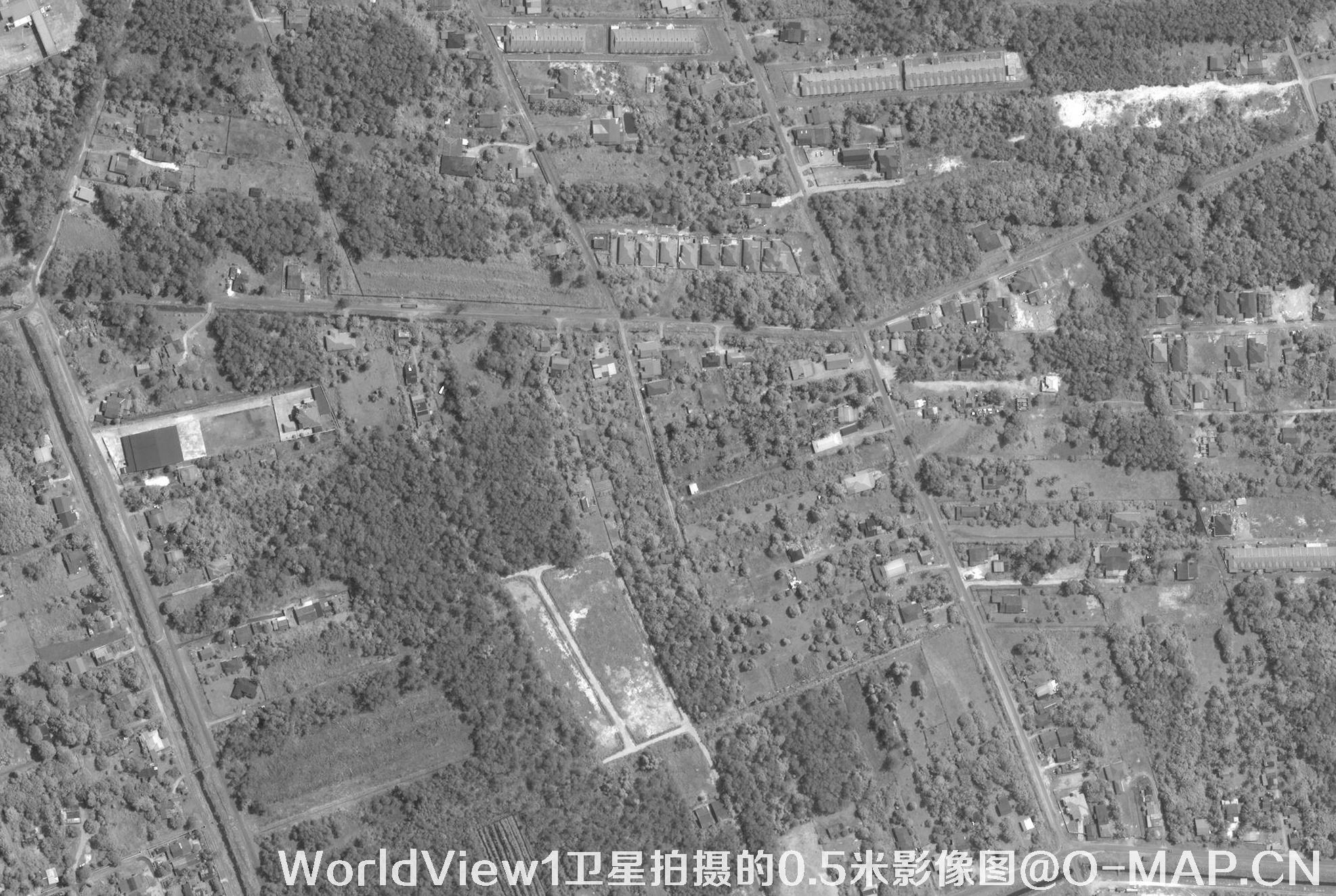 WorldView1卫星拍摄的0.5米影像图