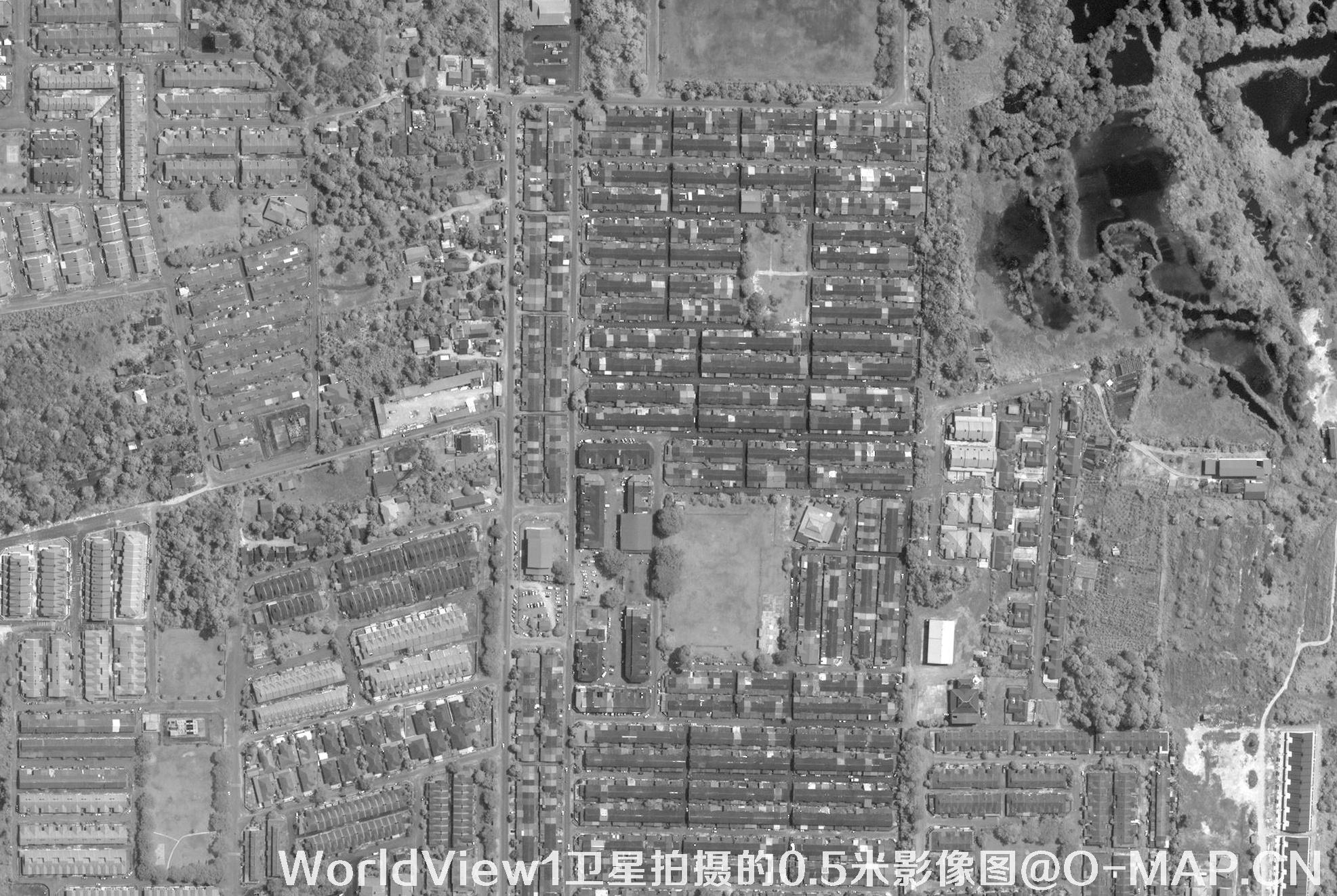 WorldView1卫星拍摄的0.5米影像图
