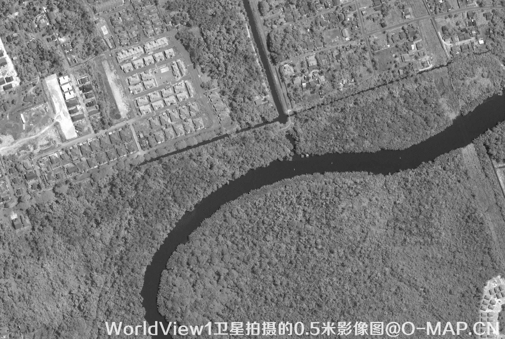 WorldView1卫星拍摄的0.5米影像图