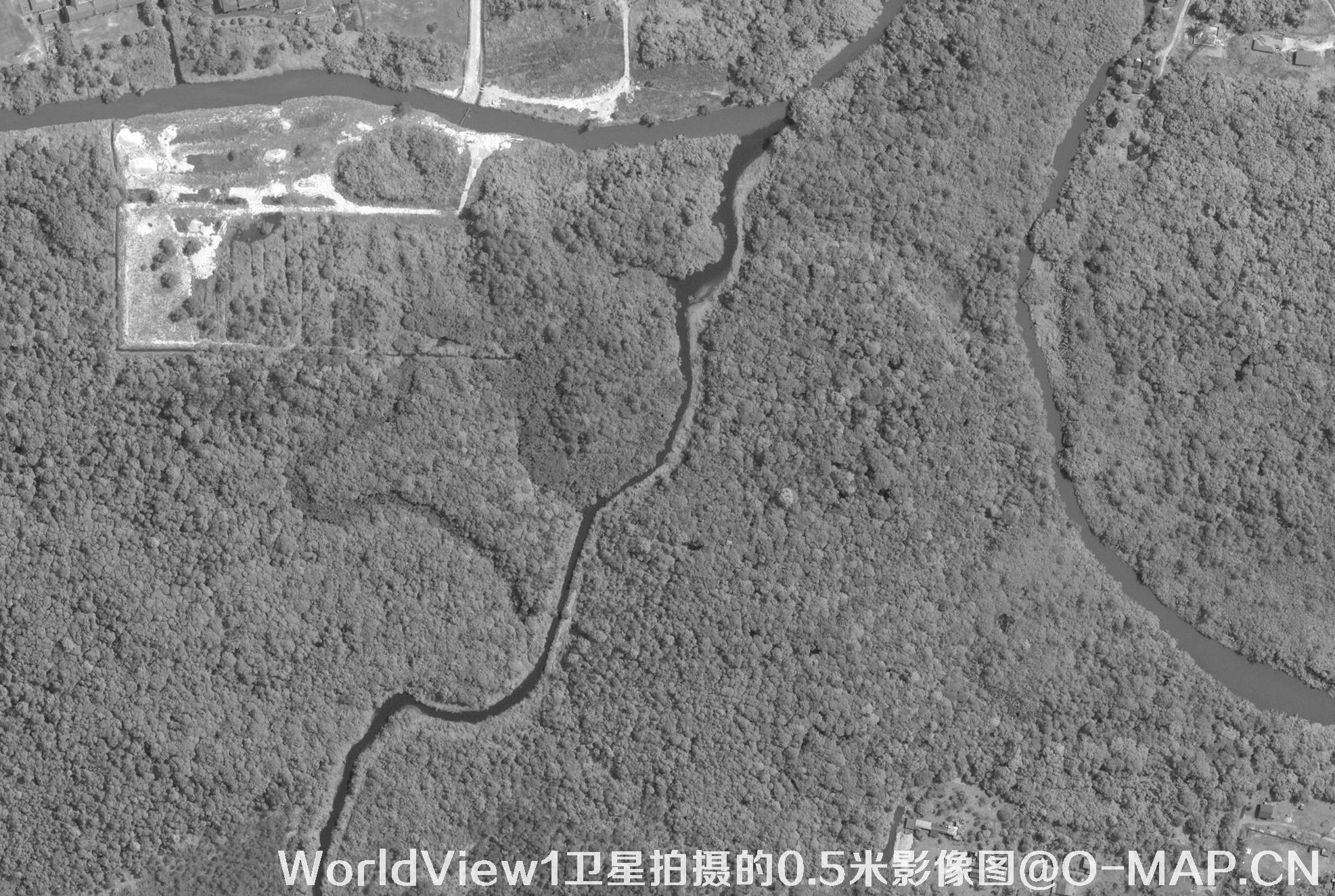 WorldView1卫星拍摄的0.5米影像图