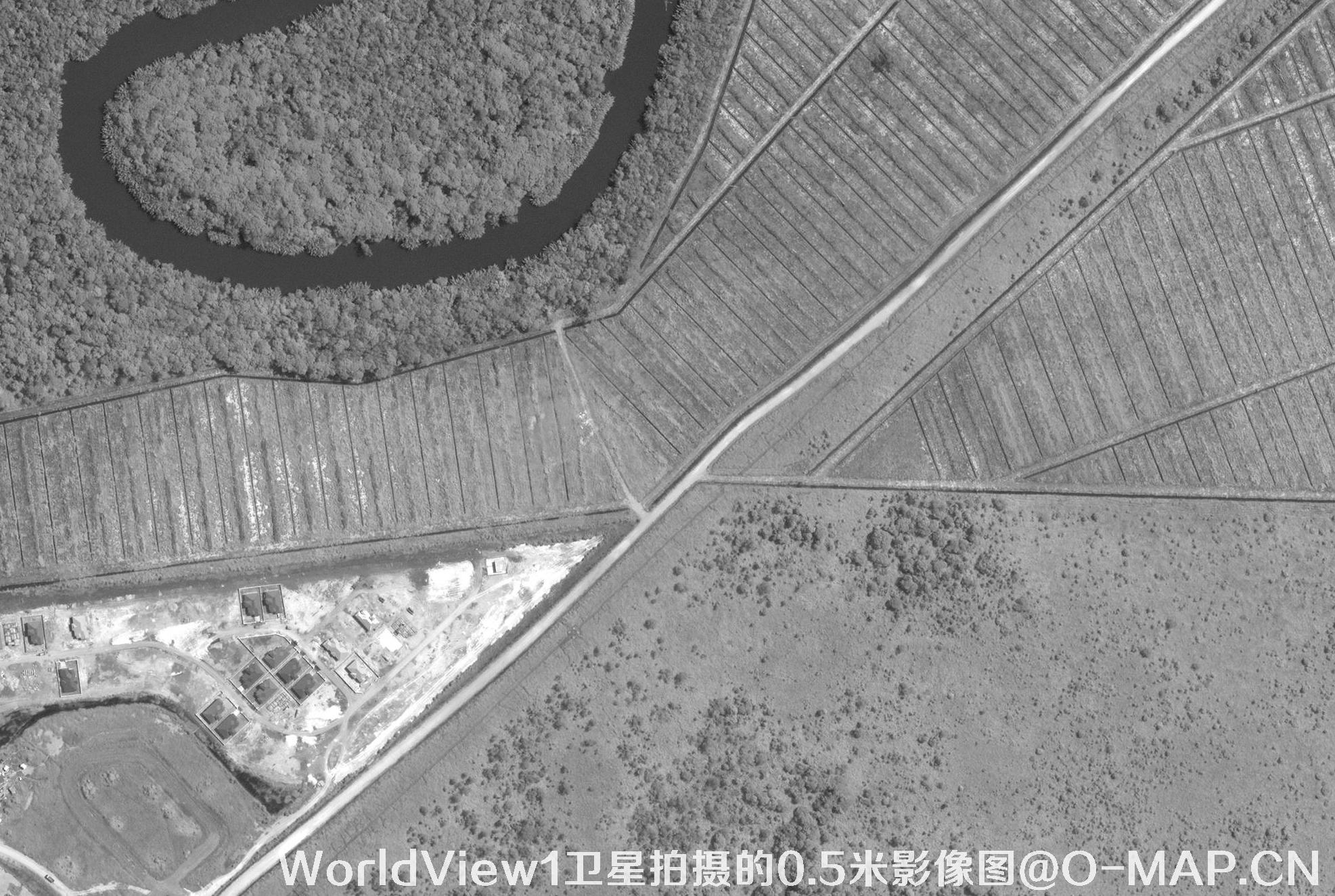 0.5米WorldView1宅基地纠纷卫星图购买样例