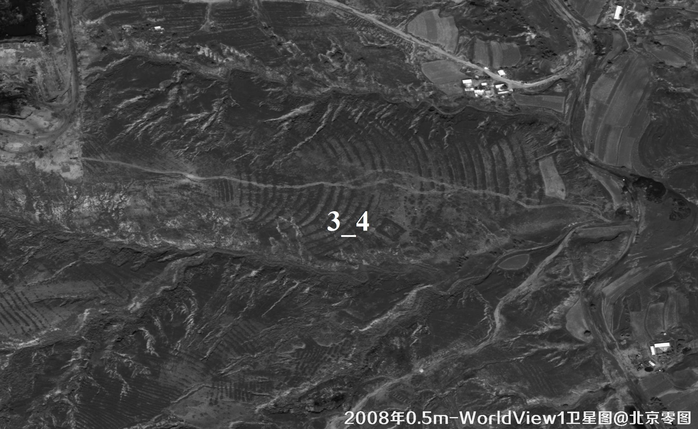 内蒙古某矿区2008年0.5米WorldView1卫星图
