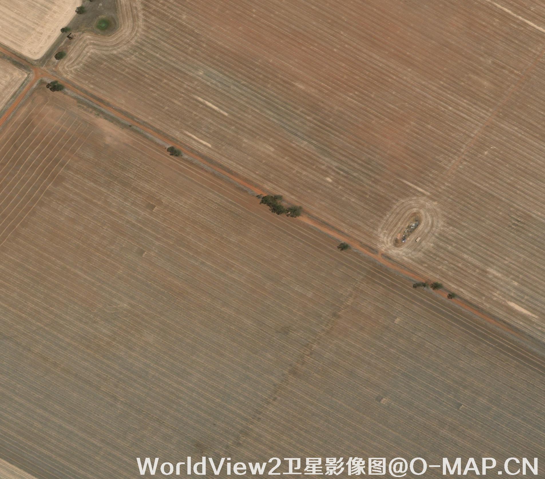 0.5米分辨率WorldView2卫星农田影像图