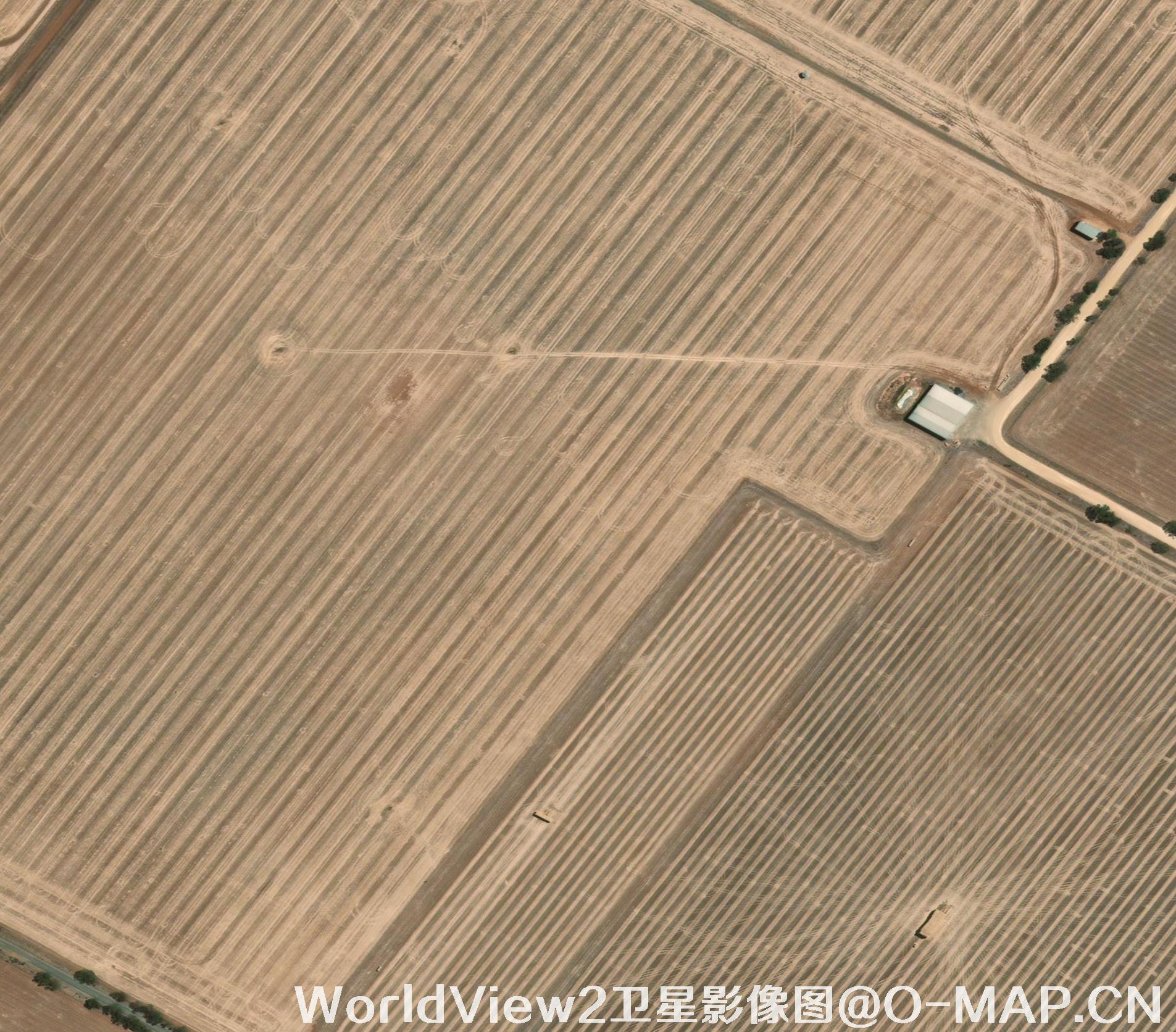 0.5米分辨率WorldView2卫星农田影像图