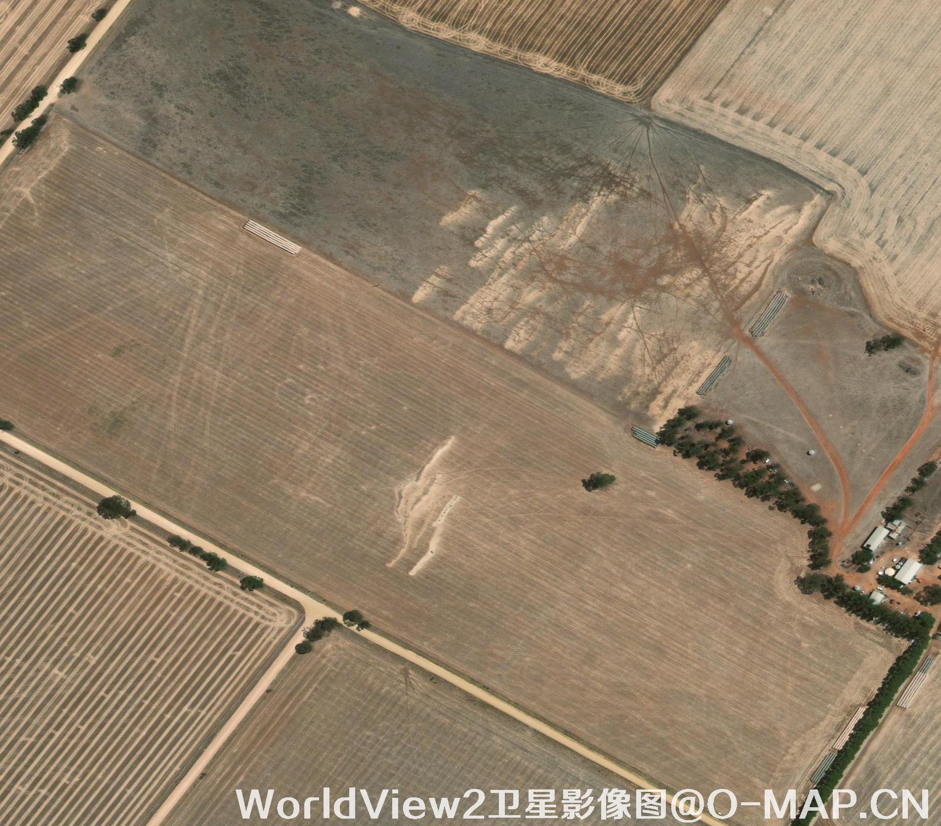 0.5米分辨率WorldView2卫星农田影像图