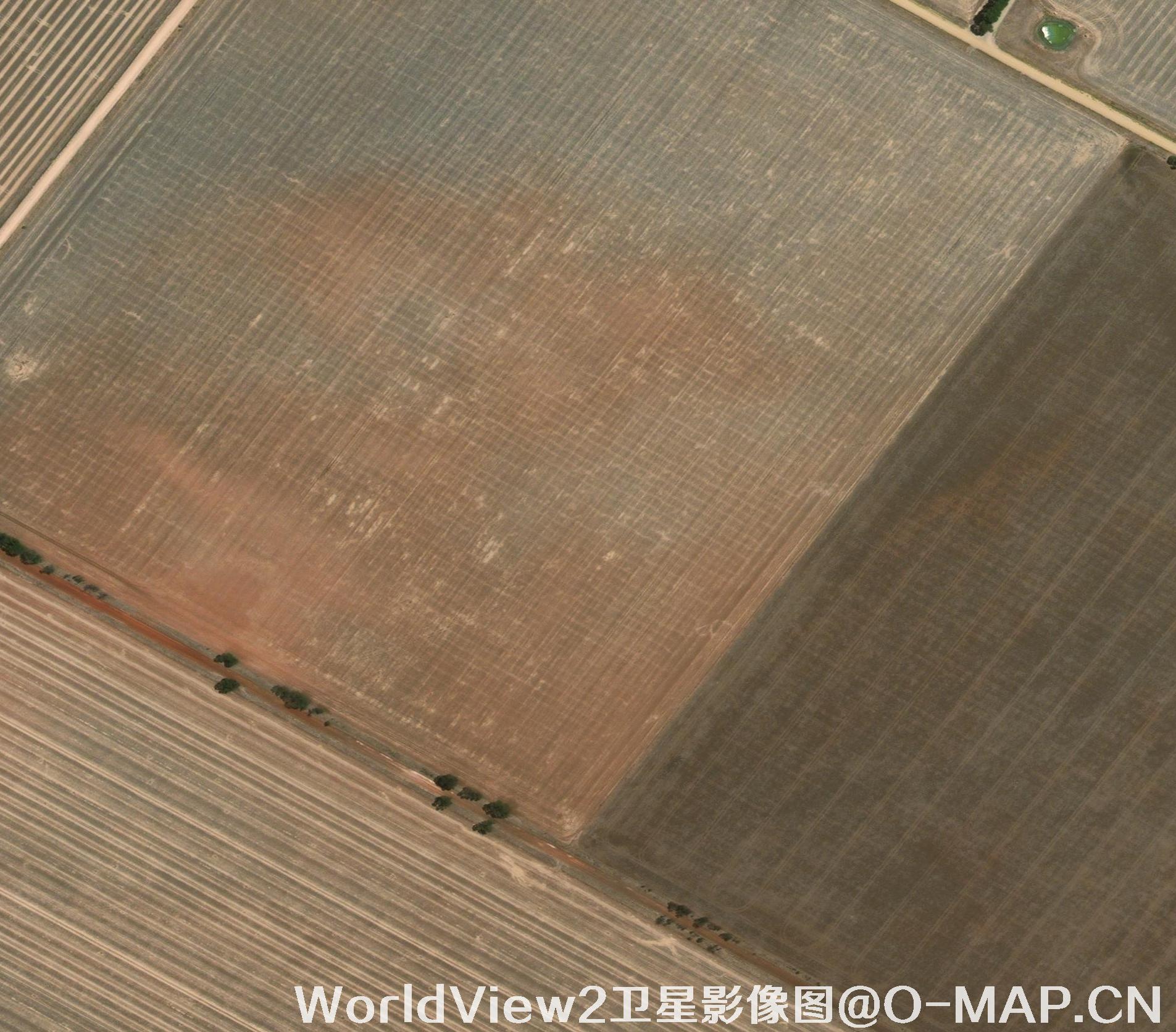 0.5米分辨率WorldView2卫星农田影像图