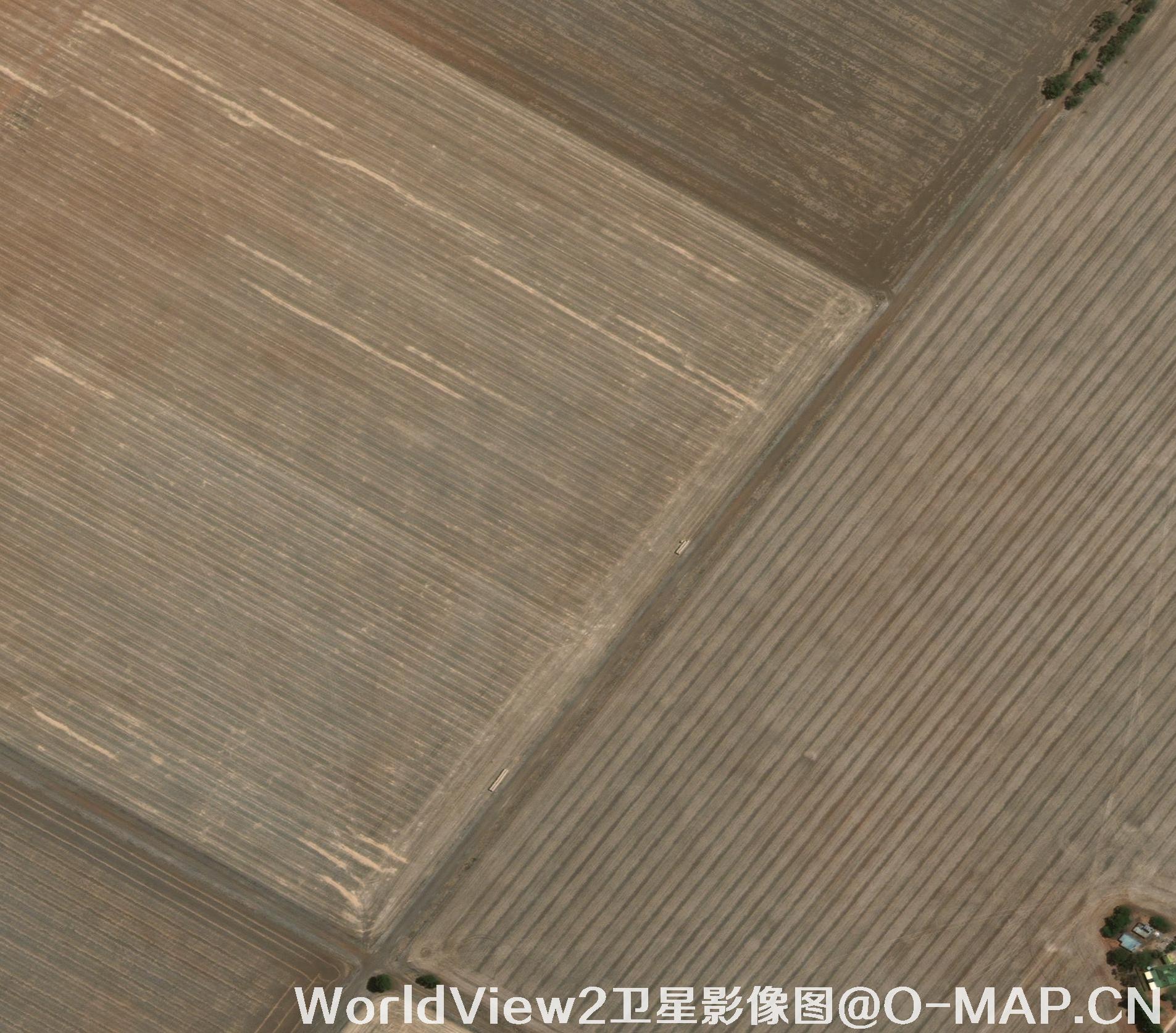 0.5米分辨率WorldView2卫星农田影像图