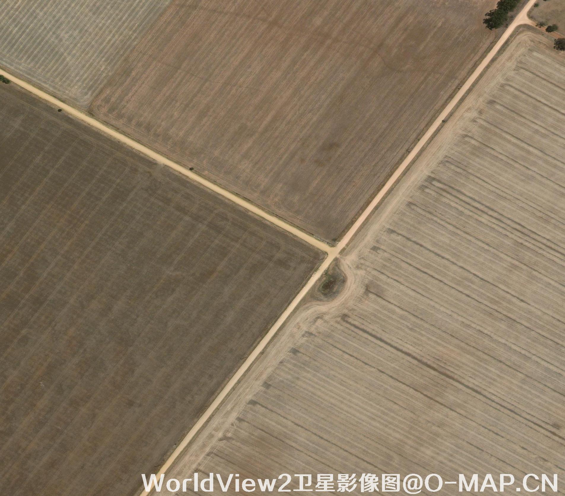 0.5米分辨率WorldView2卫星农田影像图